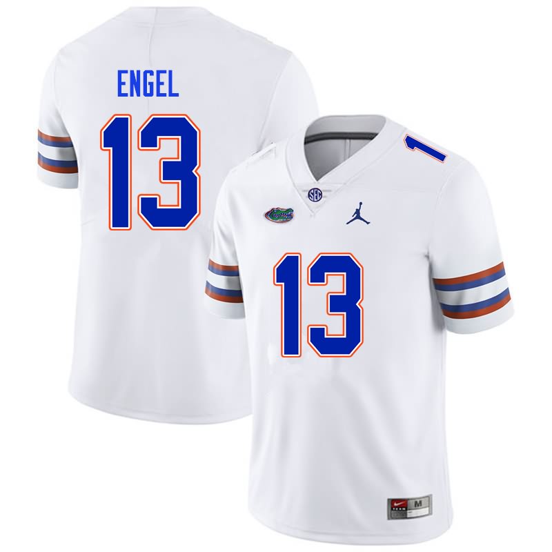 Men's NCAA Florida Gators Kyle Engel #13 Stitched Authentic Nike White College Football Jersey UMW1565YN